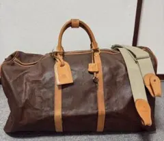 ヴィンテージ ◉オールドコーチ◉ボストンバッグ/ ブラウン/ レザー / 大容量 COACH - オールドコーチ 2way ボストンバッグ ドイツホック 大容量