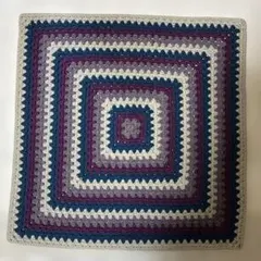 ブランケット　手編み