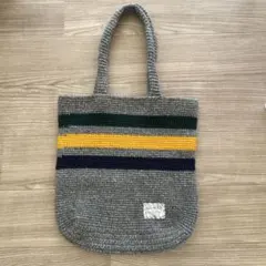 おしゃれ⭐︎ストライプニットトートバッグ