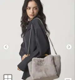 ※キズあり　新品　ファーバッグ