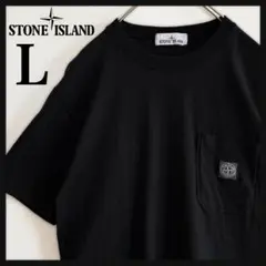 【超人気・美品】ストーンアイランド/ポケット/Tシャツ//ブラック