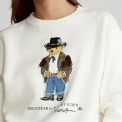 【良品】✨ポロラルフローレン ポロベア カウボーイ装飾デザイン スエット