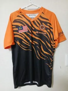 TEAM MALAYSIA トラ柄サッカーシャツ Sサイズ