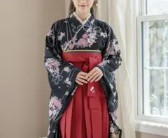 キャサリンコテージ　袴セット150 赤　黒