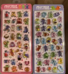 JELLY BEAR 3Dクリスタルステッカー 2シートセット