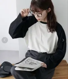 DISCOAT オーバーサイズラグランTシャツ　M
