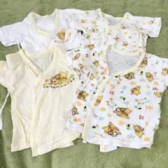 短肌着　プーさん　ディズニー　4枚セット　50 60 ウィニー・ザ・プー ベビー