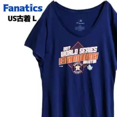 US古着Fanatics 半袖シャツ プリント MLB ヒューストンアストロズ