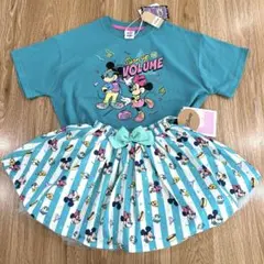 新品 ディズニー ミッキー ミニー Tシャツ スカート 90 上下セット