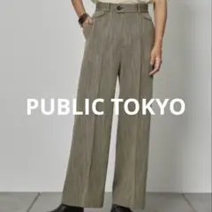 ツイードライクワイドパンツ