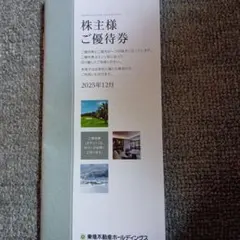 東急不動産　株主優待券