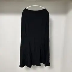 ブラック フレアスカート LL-3L