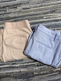 UNIQLO パンツ ピンク 水色