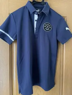 PUMA ゴルフポロシャツ M ネイビー
