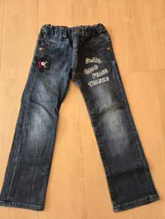 DOUBLE.B　ダークブルーデニムパンツ　120cm