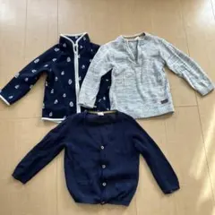 ☆値下げ！☆H&M フリース&トップス＆カーディガン3点セット　92㎝・86㎝