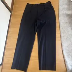 t*i様 ユニクロメンズ黒 スラックス ポリエステル混紡