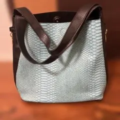 美品中古‼️D.KELLYトートバッグ フェイクレザー31cmx40cmx18cm