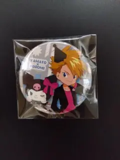 デジモン サンリオ 缶バッジ 石田ヤマト クロミ