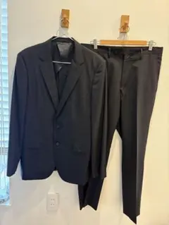 ダークグレー スーツセット 2ボタンジャケット