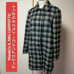 マックスアンドコー Max&Co イルミオカポット モヘア混 チェックコート