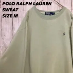 ポロラルフローレン　ワンポイントホース刺繍ロゴスエットトレーナーM アメリカ古着