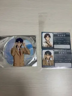 新テニスの王子様 身支度缶バッジコレクション忍足侑士プロフカード