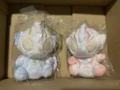 新品タグ付き ウルトラマン パステル ふわふわお座りぬいぐるみ