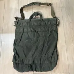 SLOWオリーブグリーン ナイロン トートバッグ