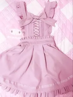 LIZLISA エプロン風ジャンスカ