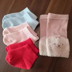 ベビー靴下３セット＋レッグウォーマー 9～14cm対応