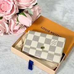 ✨極美品✨ルイヴィトン ヴィエノワ ダミエ アズール がま口 二つ折り