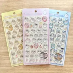 【3つセット】ボンボンドロップシール　ちいかわ・ウサギ・ハチワレ