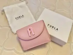 FURLA ピンク 三つ折り財布 保存袋・箱付き