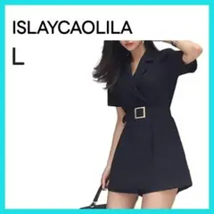 [ISLAYCAOLILA]オールインワン ワンピース ジャケット ミニ L