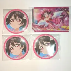 ラブライブ！ μ's 矢澤にこ 缶バッジ 3個セット おまけ付きカード