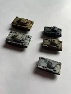 ミリタリー ミニチュア 戦車 模型 5台セットのサムネイル