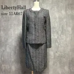LibertyHall スーツ セットアップ ノーカラー ジャケット スカート