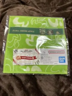 Mrs. GREEN APPLE ジャガードタオル グリーン