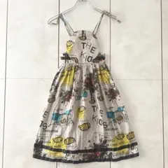 WOLF&RITA ウルフアンドリタ ワンピース バナナ ドラム 総柄　8yのサムネイル