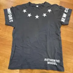 ダークグレー 星柄 Tシャツ