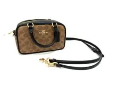 26P3-046 COACH コーチ シグネチャーハンドバッグ ショルダー 美品