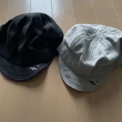 黒とグレーのキャップ 50cm ペア　まとめて