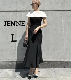 m*e様 【美品】JENNE チュールワンピース ドット ブラック 半袖 ニット