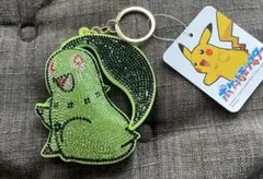 ポケモン チコリータ ラインストーン キーホルダー