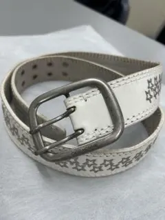 Dior レザー ベルト ホワイト ホワイト（白）系 Dior(ディオール) ベルト(レディース) - 海外