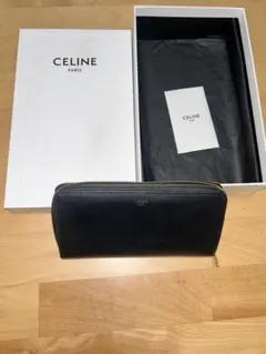 CELINE セリーヌ ラージ ジップウォレット 長財布 ブラックのサムネイル