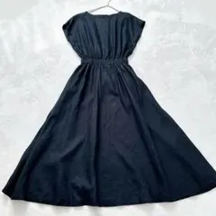 【美品】アーバンリサーチドアーズ　ハードマンリネン　ウエストギャザー　ワンピース