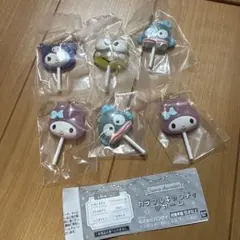 サンリオキャラクターズ　カラフルキャンディチャーム　6個セット