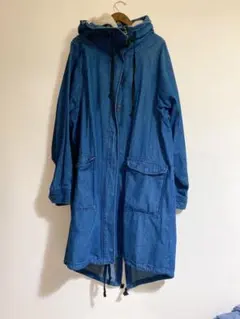 somari ライナー付きデニムモッズコート